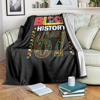 67 Meme Black History Month Throw Blanket African American Pride