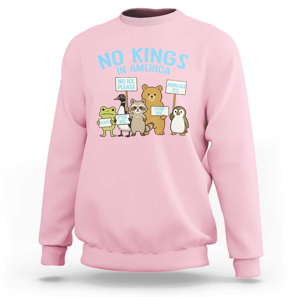 Funny Protest Animals Abolish Ice Sweatshirt Minneapolis USA Support Gift