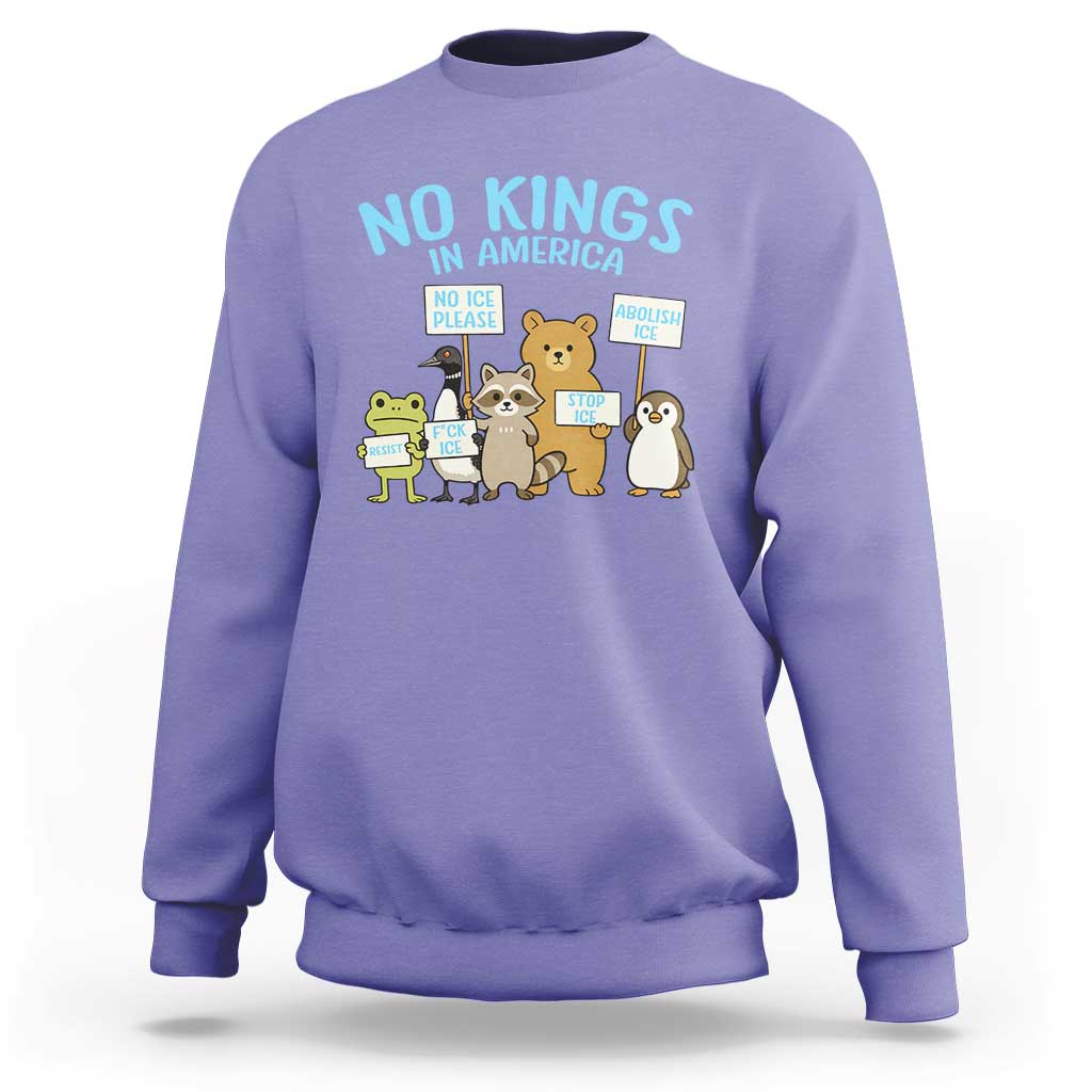 Funny Protest Animals Abolish Ice Sweatshirt Minneapolis USA Support Gift