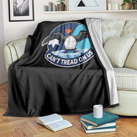 Can Not Tread On Us Throw Blanket Common Loon No Ice Please