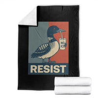 Funny Minnesota Common Loon Throw Blanket No Ice Please