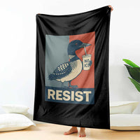 Funny Minnesota Common Loon Throw Blanket No Ice Please