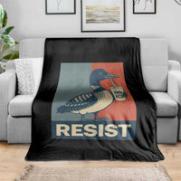 Funny Minnesota Common Loon Throw Blanket No Ice Please