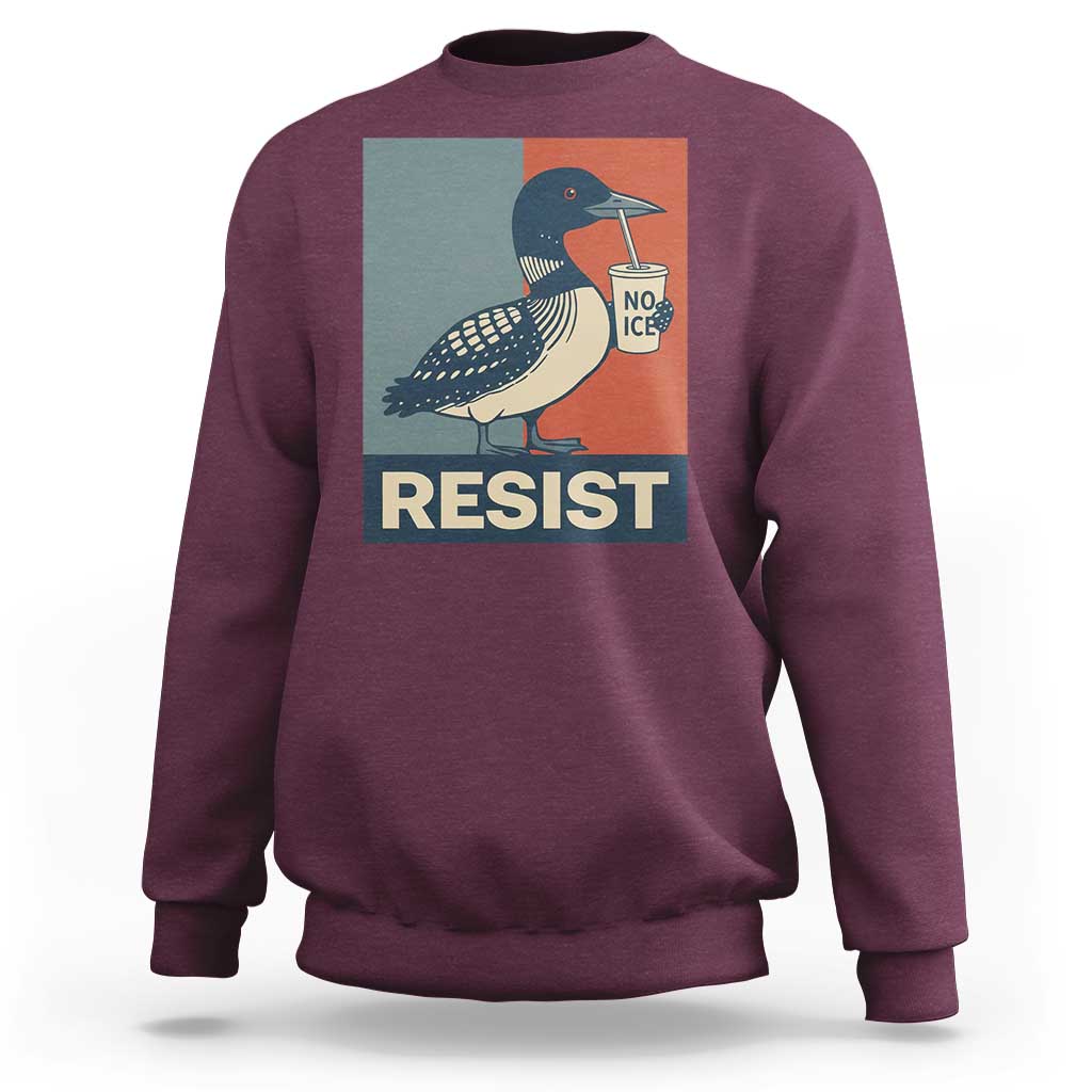 Funny Minnesota Common Loon Sweatshirt No Ice Please