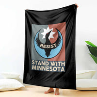 Stand With Minnesota Throw Blanket Common Loon Pride Support