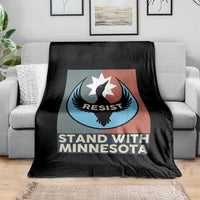 Stand With Minnesota Throw Blanket Common Loon Pride Support