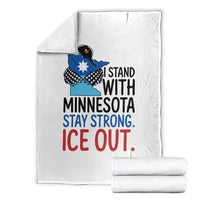 Minnesota Pride Common Loon Throw Blanket Stand With Minnesota Ice Out
