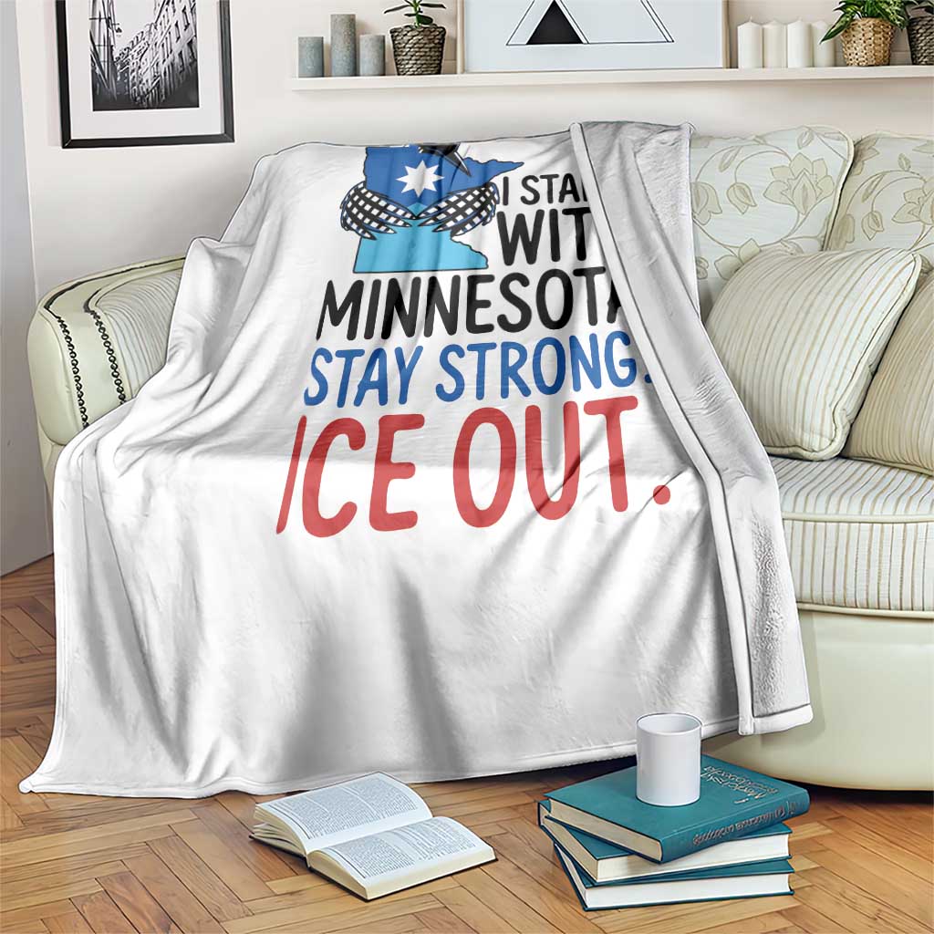 Minnesota Pride Common Loon Throw Blanket Stand With Minnesota Ice Out