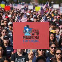 Minnesota Pride Common Loon Protest Sign Stand With Minnesota Ice Out