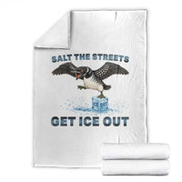 Minnesota Loon Salt The Streets Get Ice Out Throw Blanket