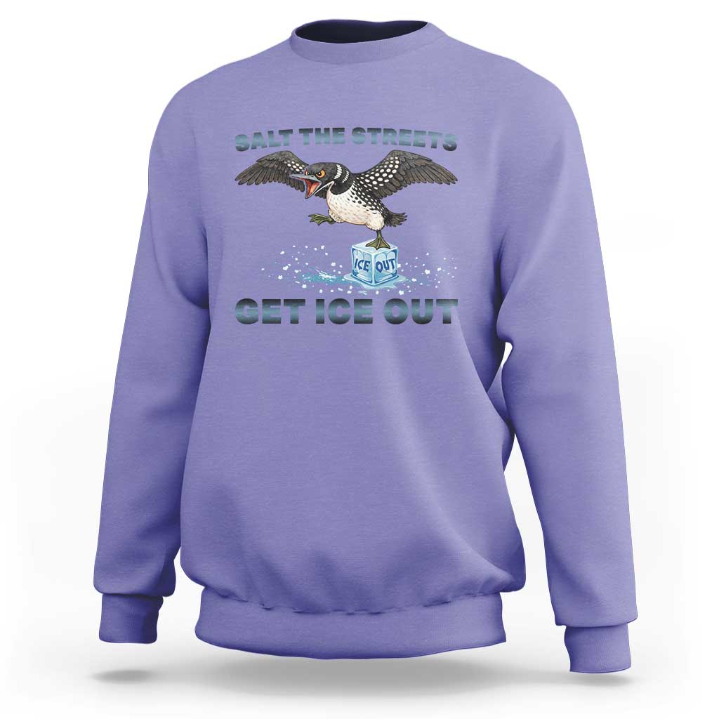 Minnesota Loon Salt The Streets Get Ice Out Sweatshirt