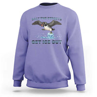 Minnesota Loon Salt The Streets Get Ice Out Sweatshirt