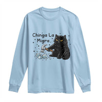 Chinga La Migra Long Sleeve Shirt Funny Cat Immigration Support