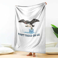 Can Not Tread On Us Minnesota Loon Throw Blanket Anti ICE MN Protest