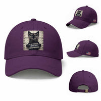 Funny Bad Cat Attitude Baseball Cap In My Defense I Was Left Unsupervised