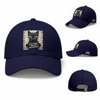 Funny Bad Cat Attitude Baseball Cap In My Defense I Was Left Unsupervised