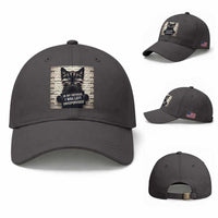 Funny Bad Cat Attitude Baseball Cap In My Defense I Was Left Unsupervised