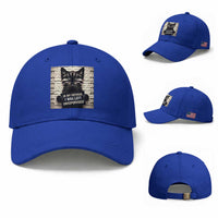 Funny Bad Cat Attitude Baseball Cap In My Defense I Was Left Unsupervised
