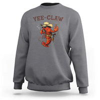 Yee Claw Southern Crawfish Sweatshirt Funny Seafood Party Graphic