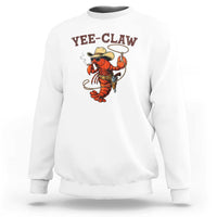 Yee Claw Southern Crawfish Sweatshirt Funny Seafood Party Graphic