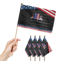 Red White And Blue Cute Cats Patriotic Handheld Flag Pet Lover Gift