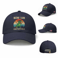 Now I Am Unstoppable Baseball Cap Funny Mama Saurus Dinosaur