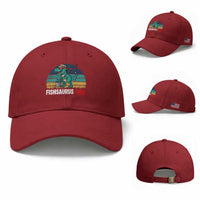 Funny Dinosaur Baseball Cap Fishsaurus Rex Fishing Lover