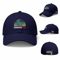 Funny Dinosaur Baseball Cap Fishsaurus Rex Fishing Lover
