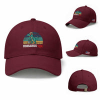Funny Dinosaur Baseball Cap Fishsaurus Rex Fishing Lover