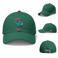 Funny Dinosaur Baseball Cap I Am Rexy And I Know It