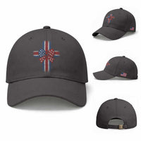 Dot Day Christian Baseball Cap Patriotic Polka Dot Cross