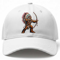 Native American Bigfoot Chief Baseball Cap Forest Warrior Pride Graphic