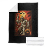 Halloween Mummy Bigfoot Throw Blanket Funny Cryptid Gift - Wonder Print Shop