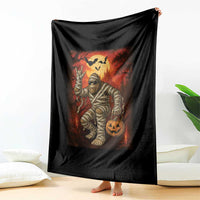 Halloween Mummy Bigfoot Throw Blanket Funny Cryptid Gift - Wonder Print Shop