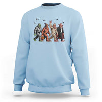 Funny Halloween Sweatshirt Bigfoot Monster Cosplay Characters - Wonder Print Shop