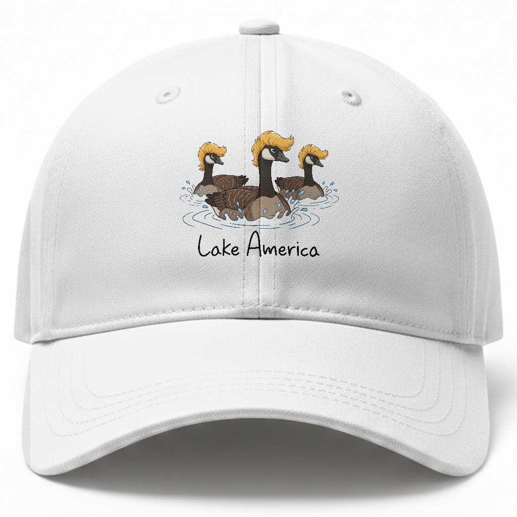 Funny Lake America Geese Parody Baseball Cap Great Lakes Life Gift