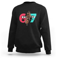 Bigfoot Six Seven Meme Sweatshirt 67 Viral Gen Alpha Slang Gift - Wonder Print Shop