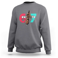 Bigfoot Six Seven Meme Sweatshirt 67 Viral Gen Alpha Slang Gift - Wonder Print Shop