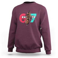 Bigfoot Six Seven Meme Sweatshirt 67 Viral Gen Alpha Slang Gift - Wonder Print Shop