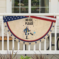 Funny George Washington Patriotic Fan Flag No Ice Please