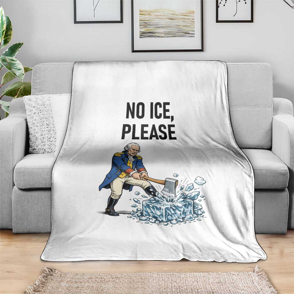 Funny George Washington Political Anti Ice Gift Throw Blanket