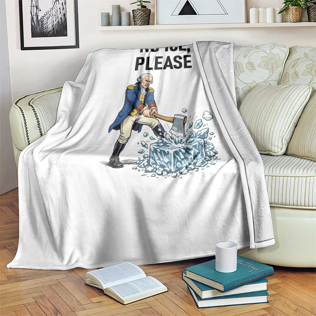 Funny George Washington Political Anti Ice Gift Throw Blanket