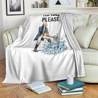 Funny George Washington Political Anti Ice Gift Throw Blanket