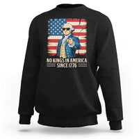 Patriotic George Washington Sweatshirt No Kings In America