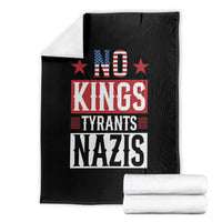 American Democracy Throw Blanket No Kings No Tyrants No Nazis