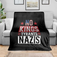 American Democracy Throw Blanket No Kings No Tyrants No Nazis
