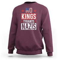 American Democracy Sweatshirt No Kings No Tyrants No Nazis