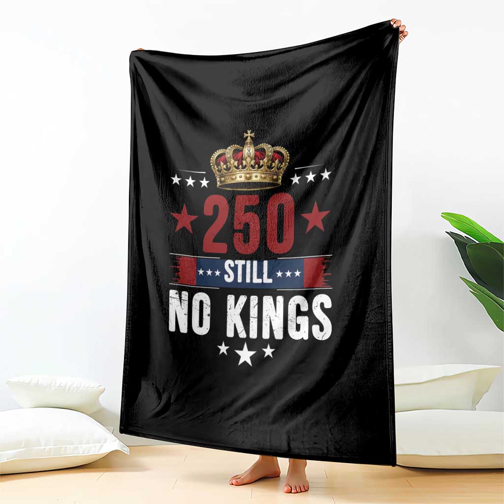 250 Still No Kings Throw Blanket American Patriot Freedom