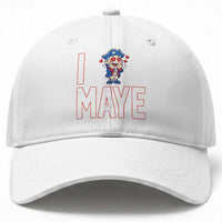 I Love Maye Baseball Cap Funny QB Sport Fan