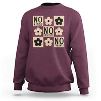 No Kings Wildflower Retro Boho Floral Sweatshirt
